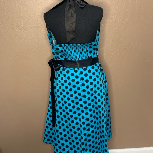 DressyStar Polka Dot Sleeveless Dress - Picture 2 of 4